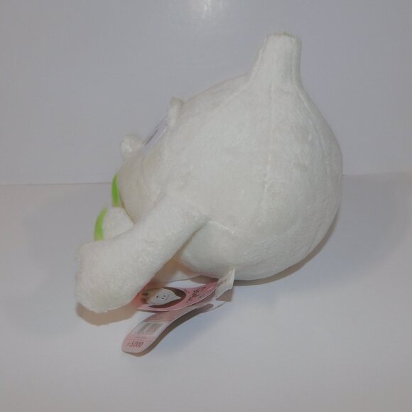 10" Plush White Head of Garlic Cartoon Stuffed Toy new With Tag - Picture 3 of 6